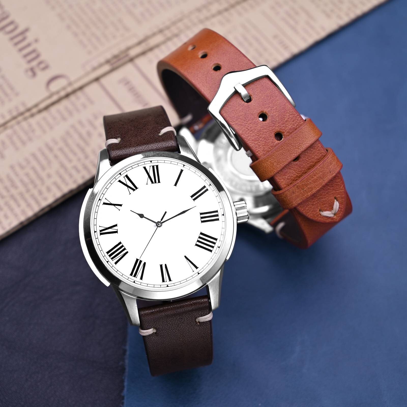 BISONSTRAP Calfskin Leather Watch Strap Quick Release 18mm 20mm 22mm Watch Band