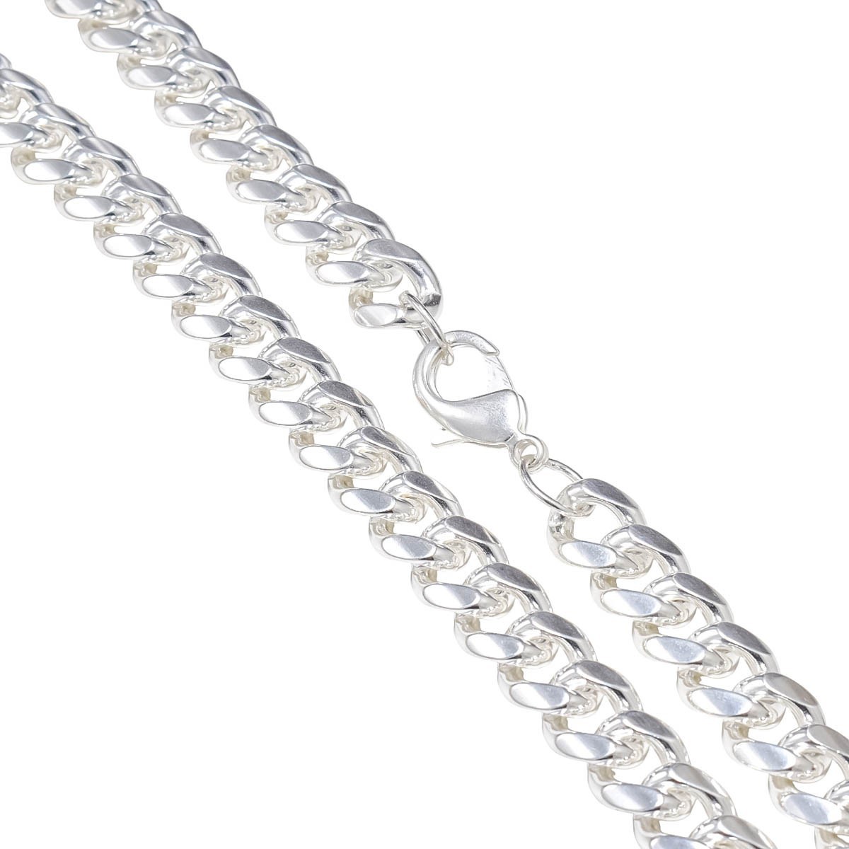Italian 925 Sterling Silver Cuban Link Chain Necklace 925 Silver Chain UNISEX