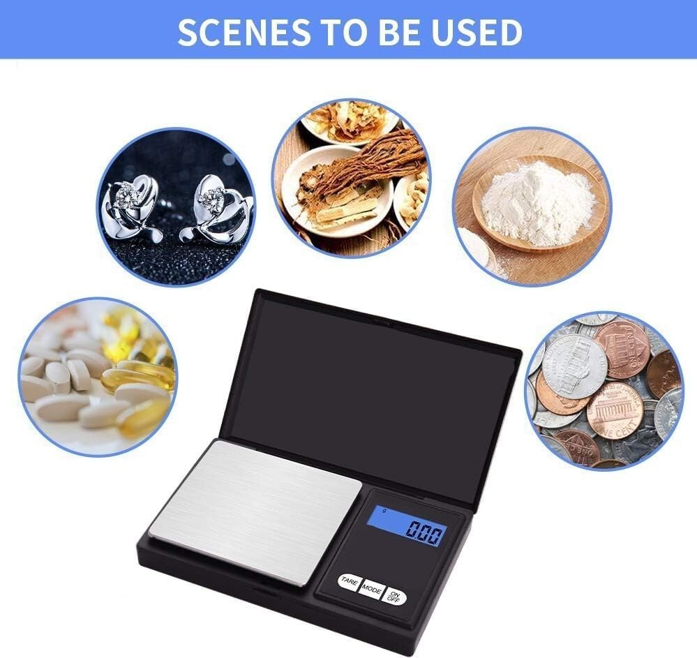 Digital Scale 200g x 0.01g Jewelry Gold Silver Coin Gram Pocket Size Herb Grain
