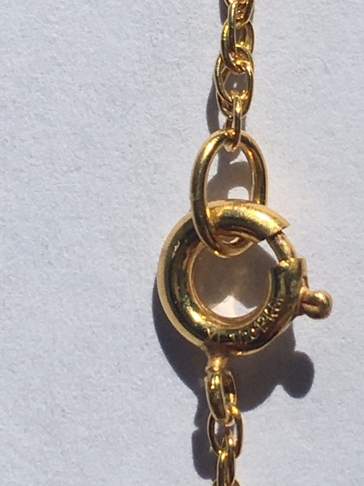 Women’s Yellow 12K Gold Filled Rope Type Necklace 15″ Fine Chain GF Jewelry