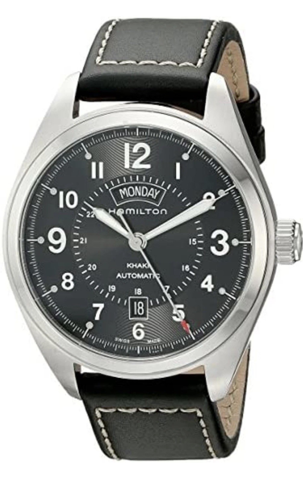 HAMILTON Watch Khaki Field Day Date H70505733 42mm 2 year warranty by HAMILTON