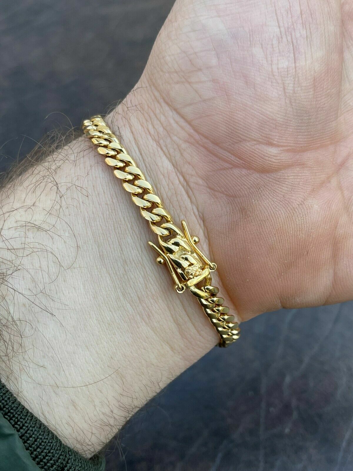 Real Mens Miami Cuban Link Chain Necklace Or Bracelet Gold Plated Stainless 6mm