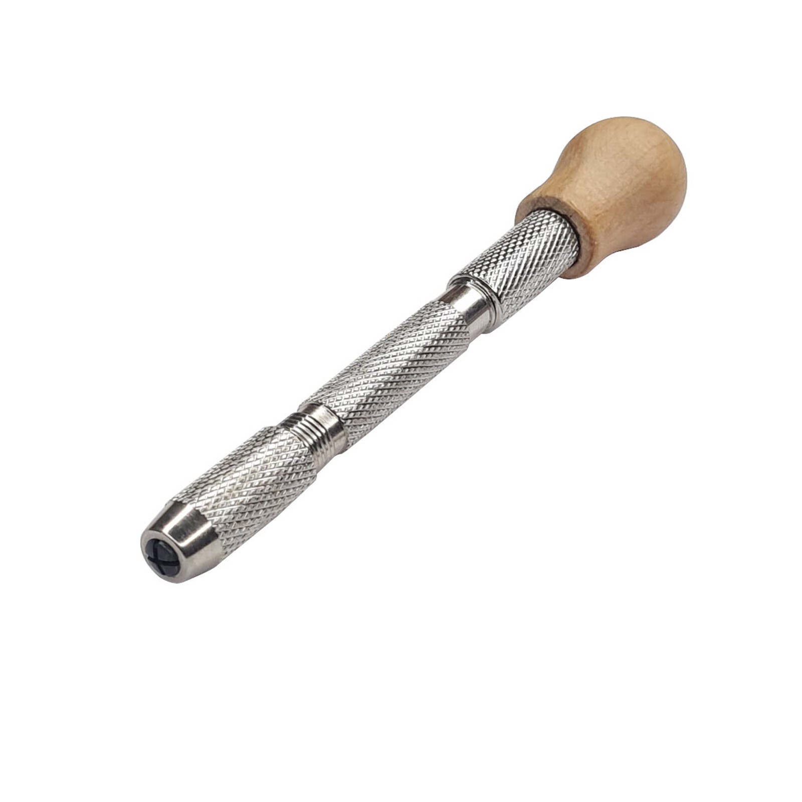 Pin Vice Nickeled, Wood Top Swivel Type Vise – Jewelry Making Tool