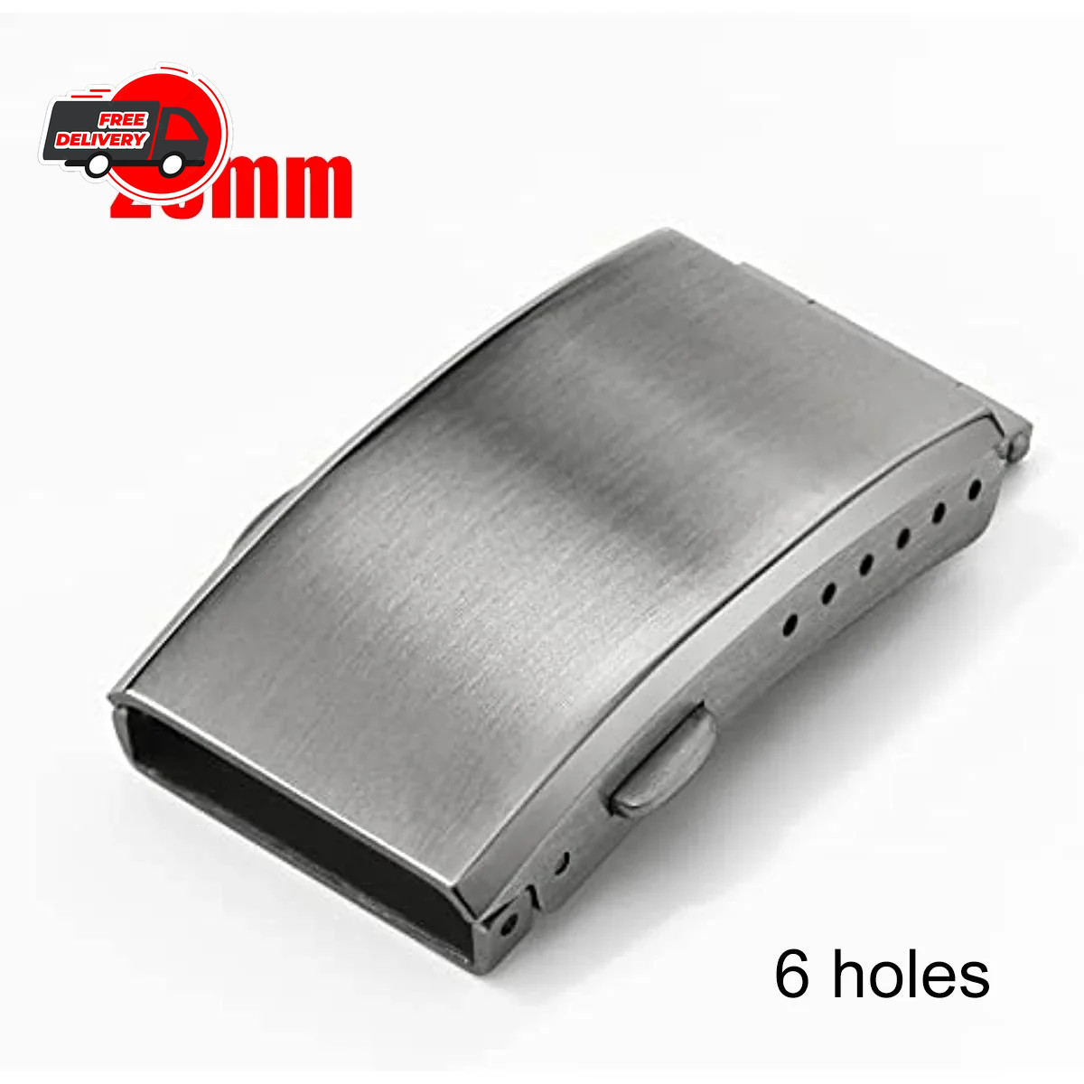 Watch Clasp 16mm 18mm 20mm 22mm Silver Folding Safety Milled Deployant Buckle