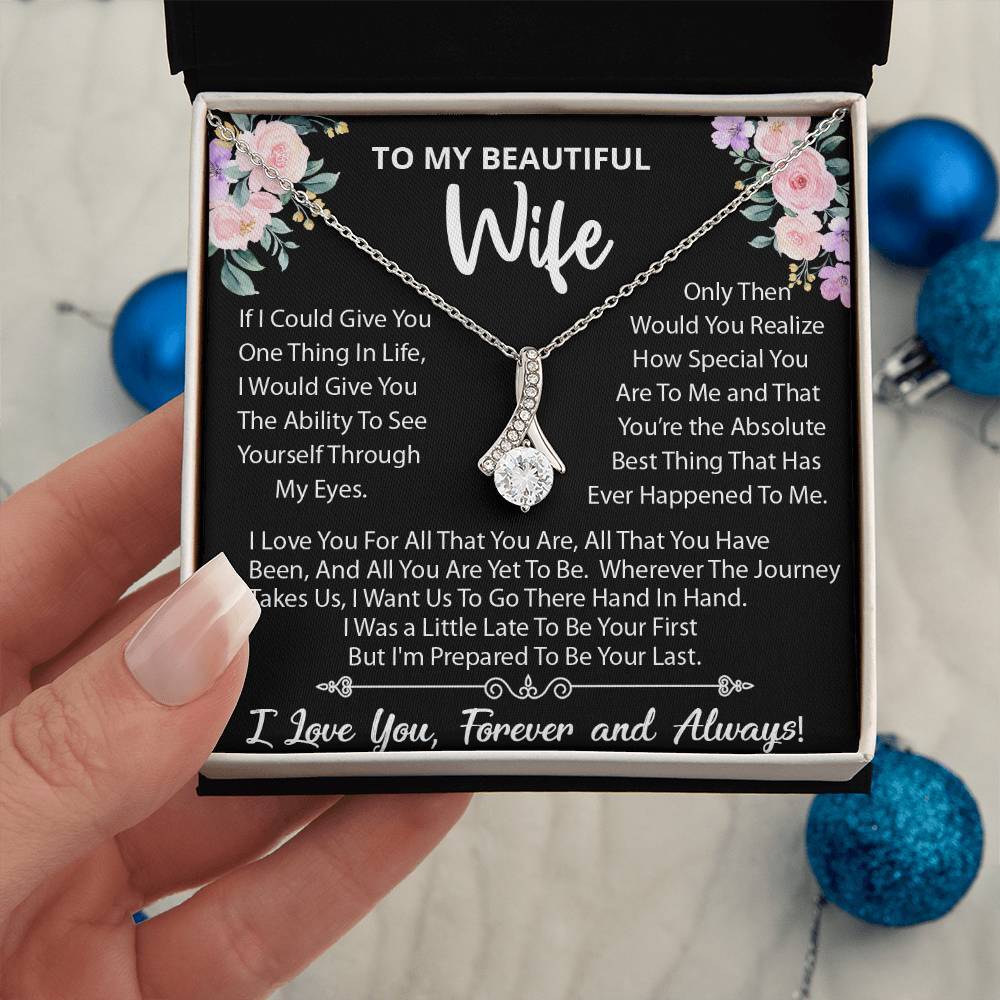 To My Wife Necklace, Gift For Wife, Wife Birthday Gift, Christmas Gift For Her!