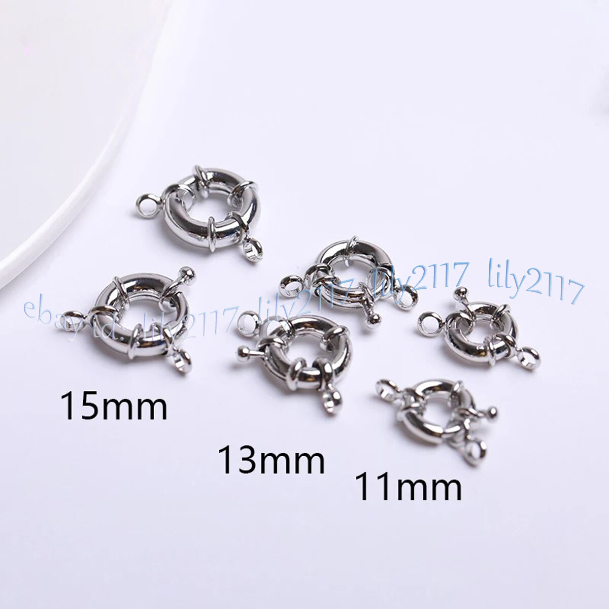 Converter w/ Spring Ring Claws Clasp Gold Silver Plated Jewelry DIY Accessories