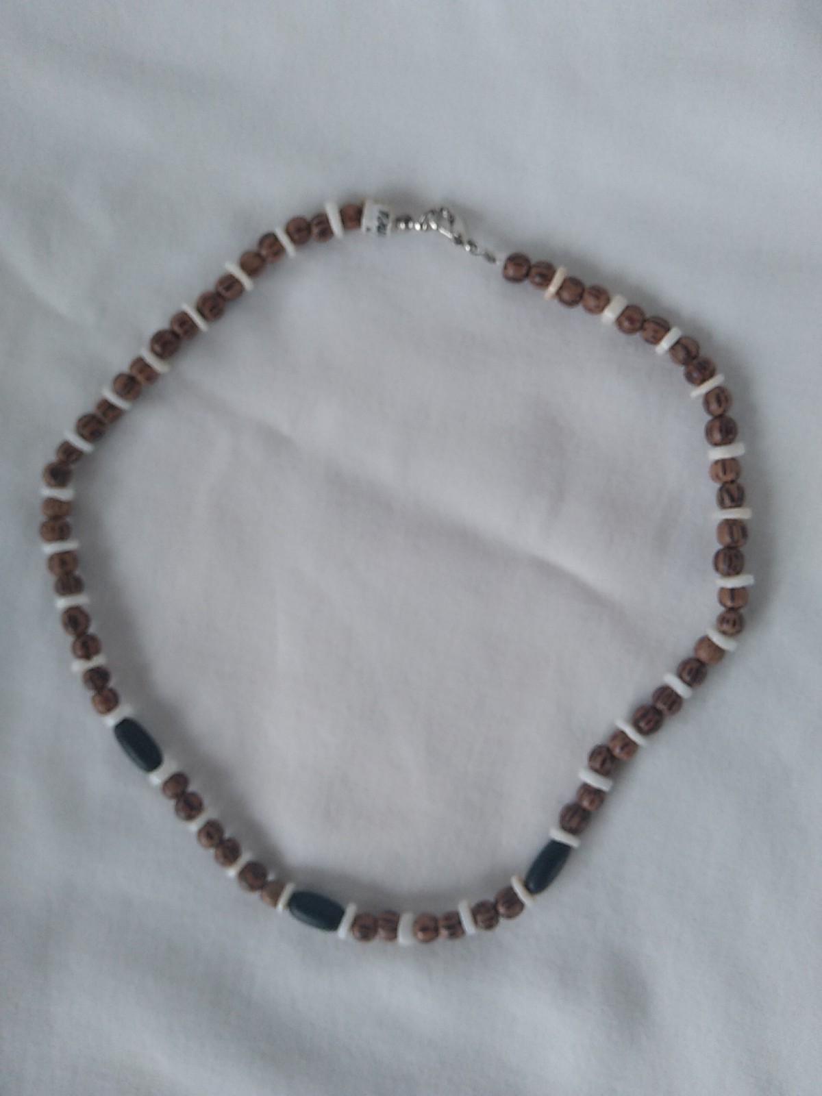 Surfer Ethnic Tribal Men Teen Heishi Puka Necklace 18″ Gift USA Seller New