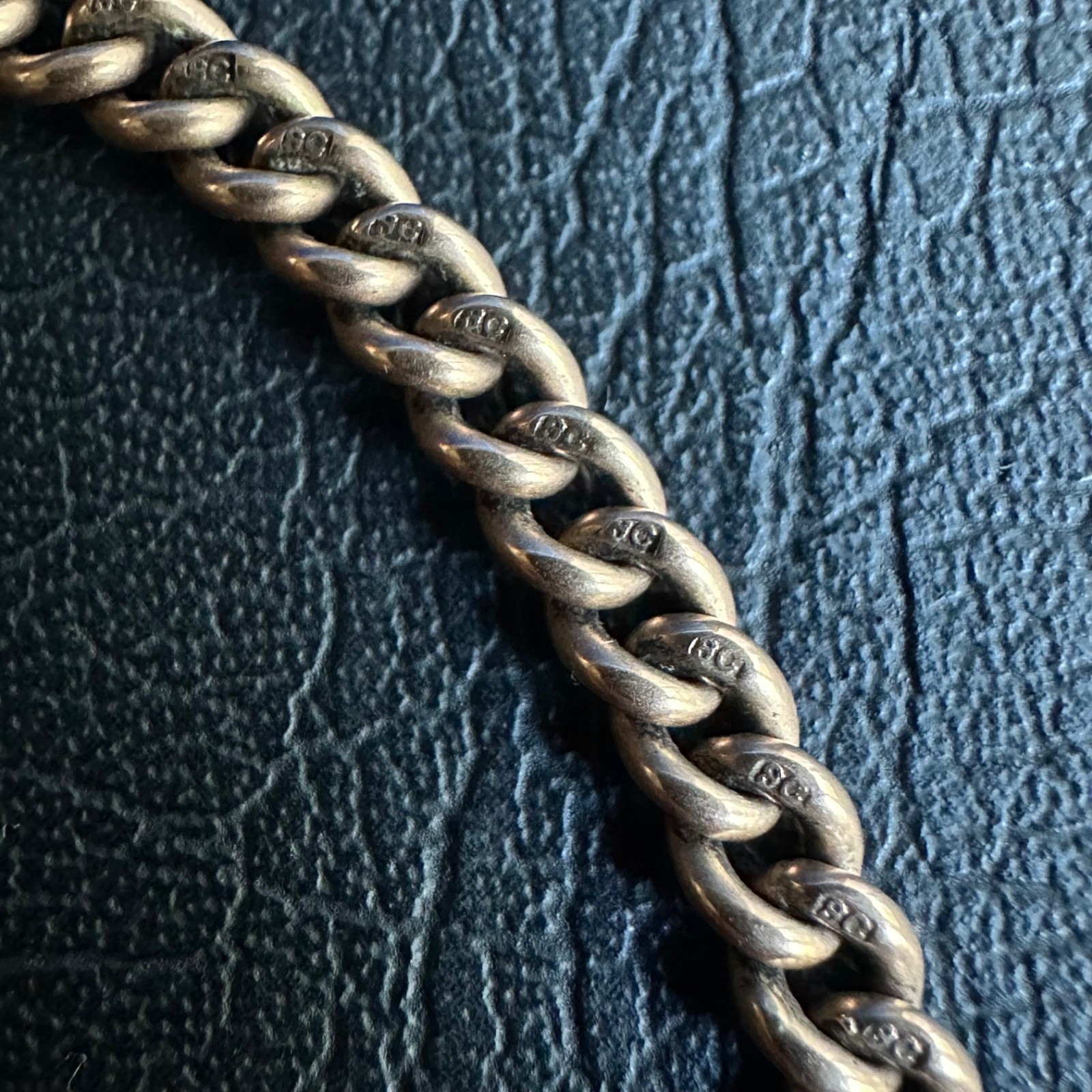 Antique 14″ Hallmarked 9ct 9k 9 carat Rose Gold Albert fob Chain w/ T-Bar 27.21g