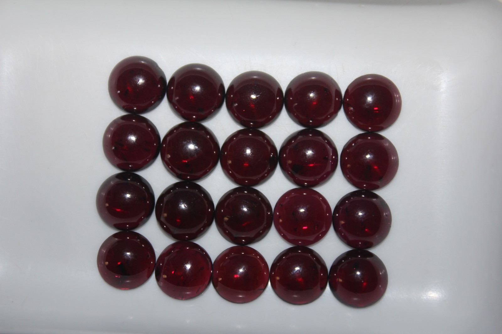 Almandine Garnet 2mm, 3mm, 4mm, 5mm, 6mm, 7mm, 8mm, 10mm, 12mm Round Cabochon(s)