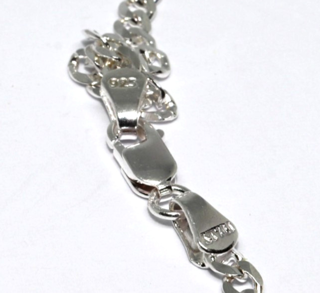 Bandmax 925 Sterling Silver Jewellery Necklace Chain 44cm Length
