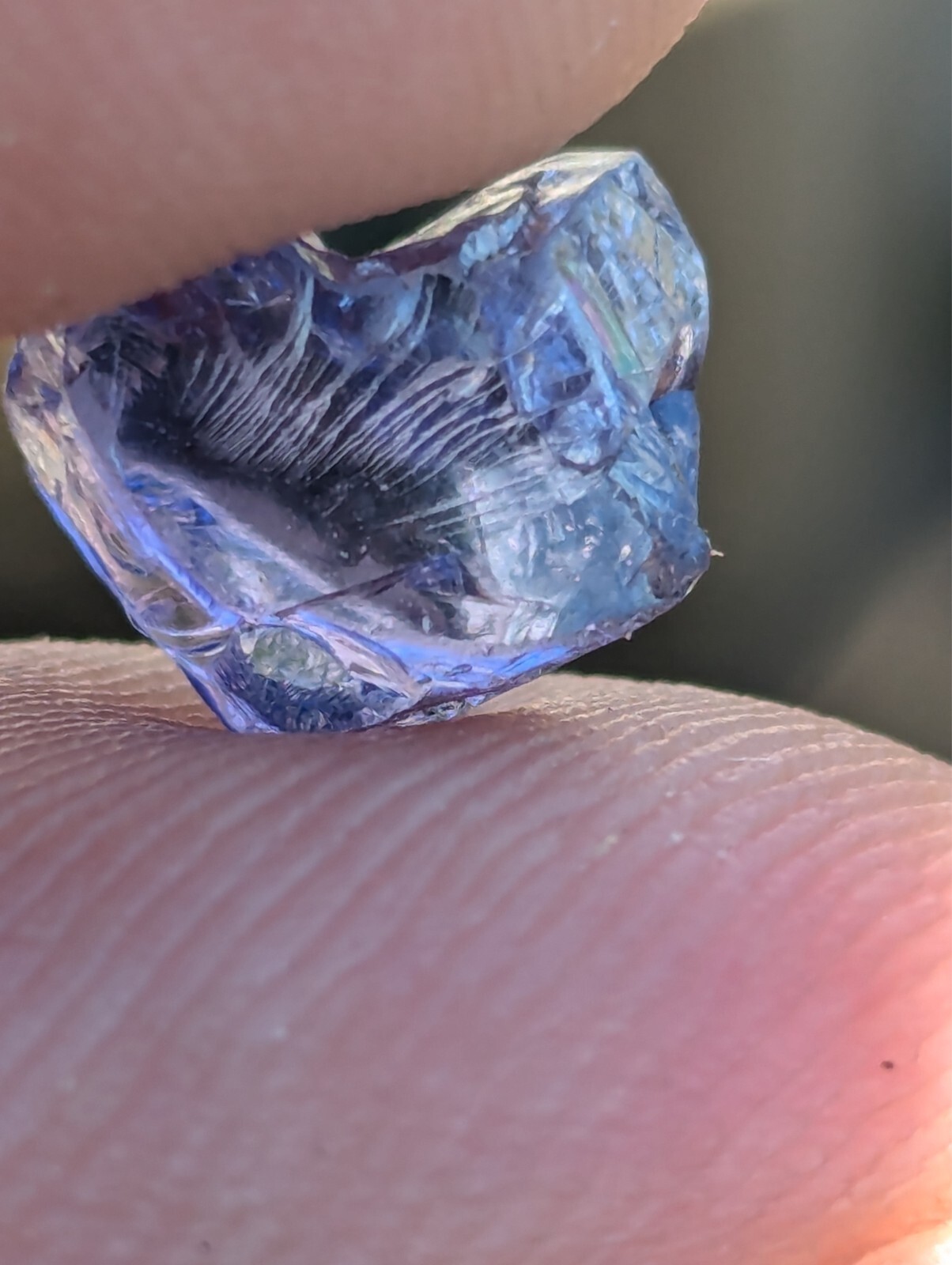 USA seller 3.96 Flawless Tanzanite IF Flawless clean facet rough gemstone