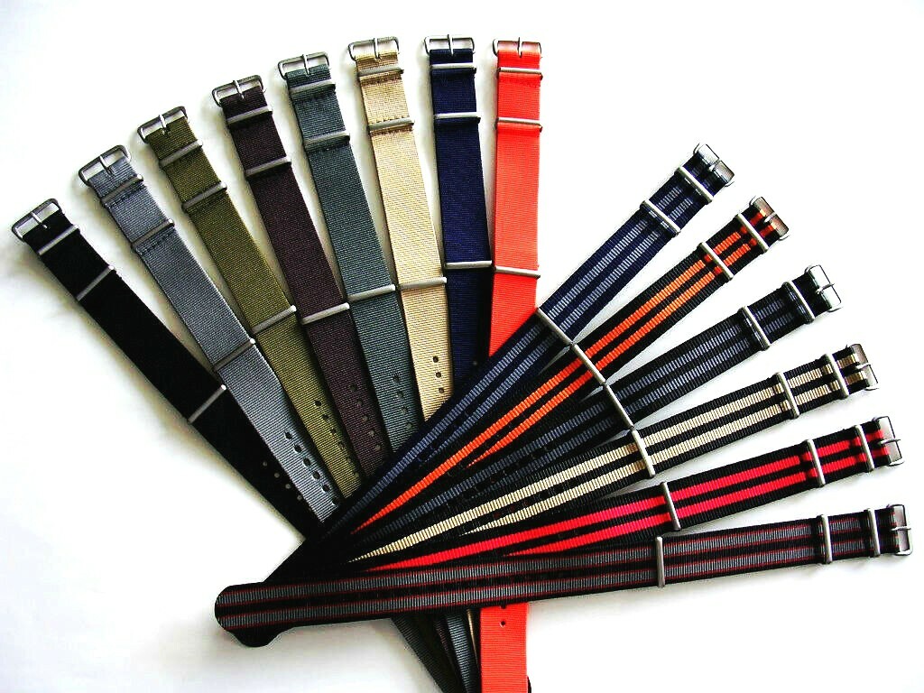 19mm NATO G10 ® Premium nylon watch band strap RAF Bond IW SUISSE 18 20 22 24mm