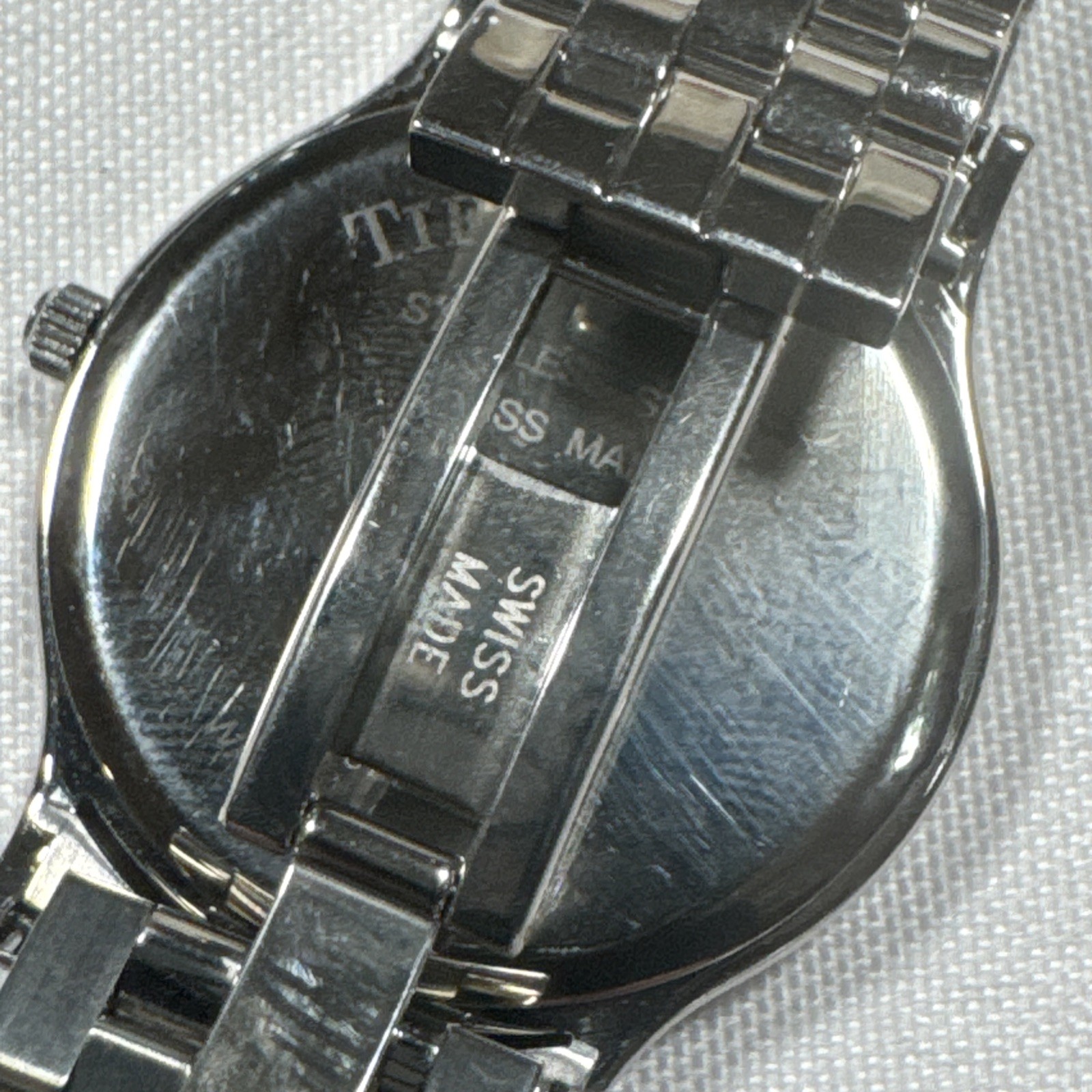 Tiffany & Co. Portfolio Watch Roman Classic White Dial Date 33mm Stainless steel