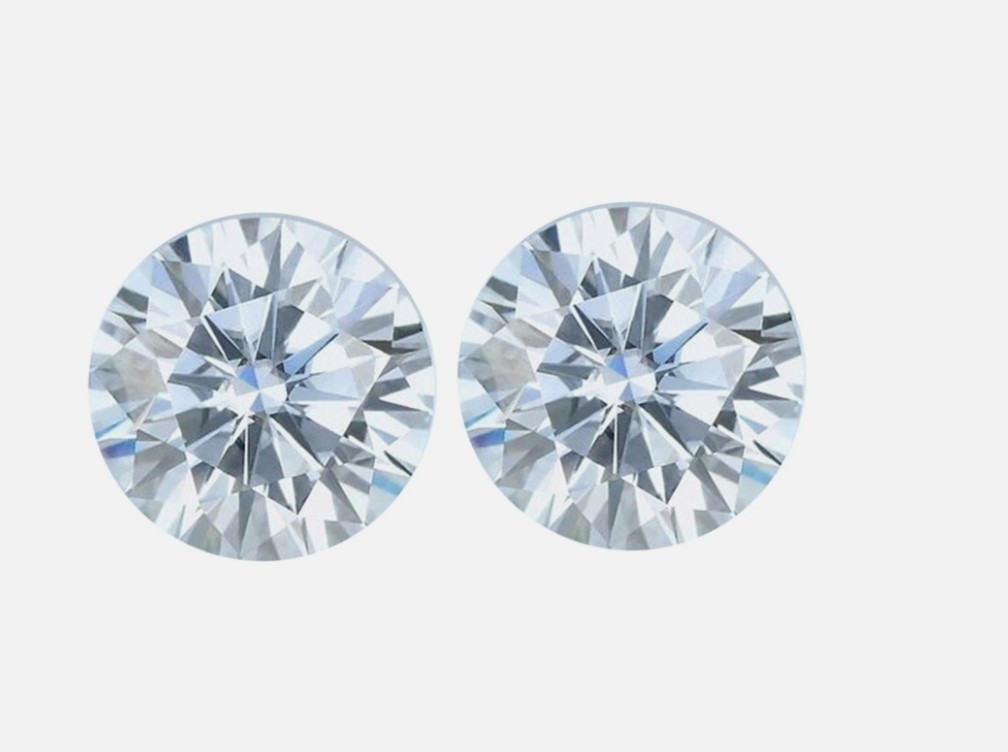 1 x 1 mm Loose CVD Diamond Round D Color Pair IF Clarity Certified