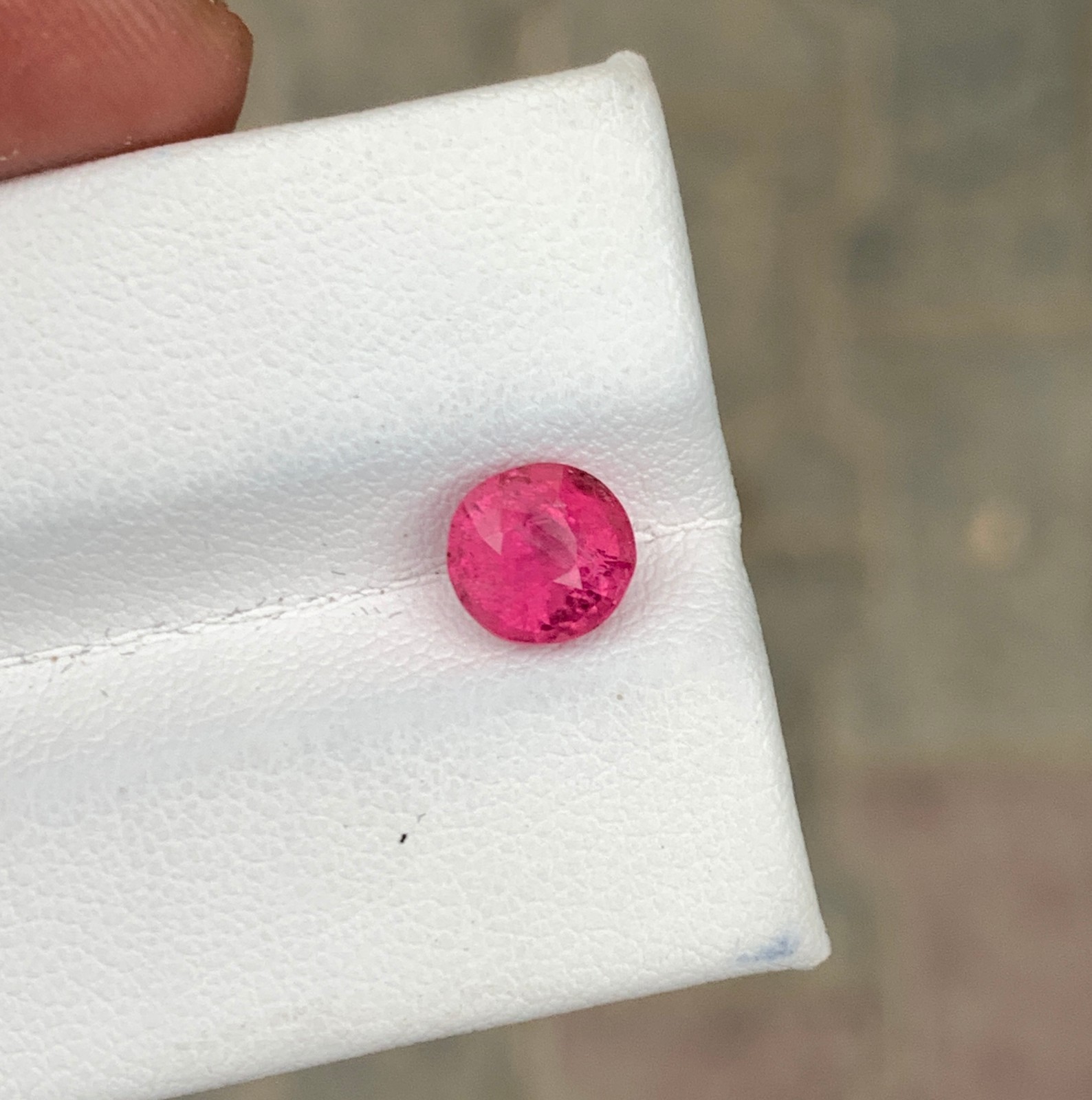 Pink Afghan Tourmaline 1.43ct Oval Cut Loose Gemstone Slightly Included 7 mm