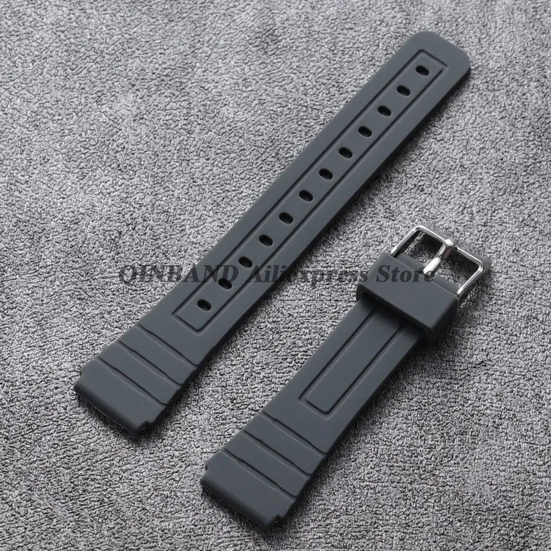 for Casio F-91w 18mm Soft Silicone Strap for Casio F91W W-800H SGW400 Sport Wris