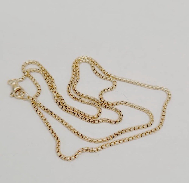 David Yurman 2.7mm Box Chain Necklace in 18k Gold, 22″