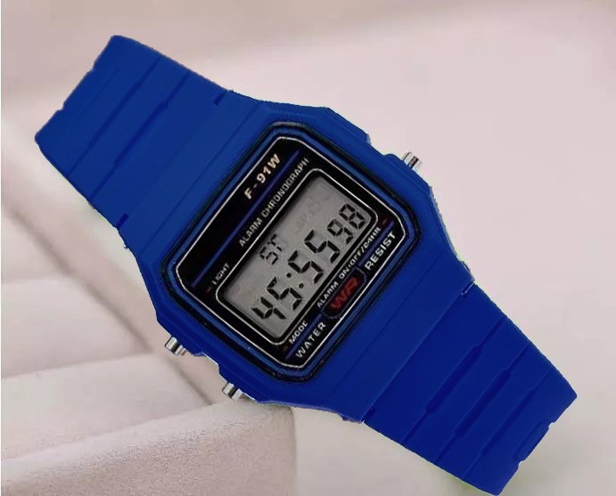 F 91W Classic Digital Resin Strap Watch Stopwatch Chronograph Sport Unisex Men