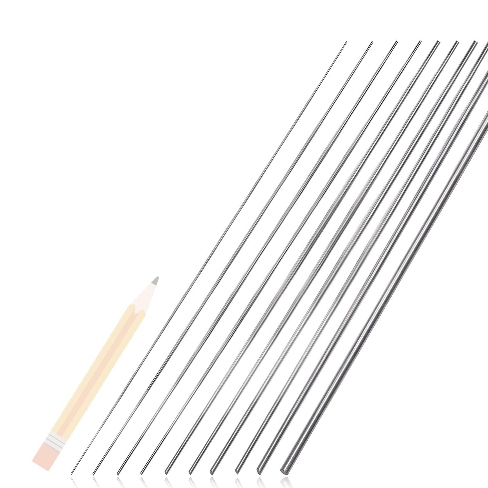 156pcs 40cm Lengh Straight Stainless Steel Spring Wire Assortment Kit, 13 Dif…