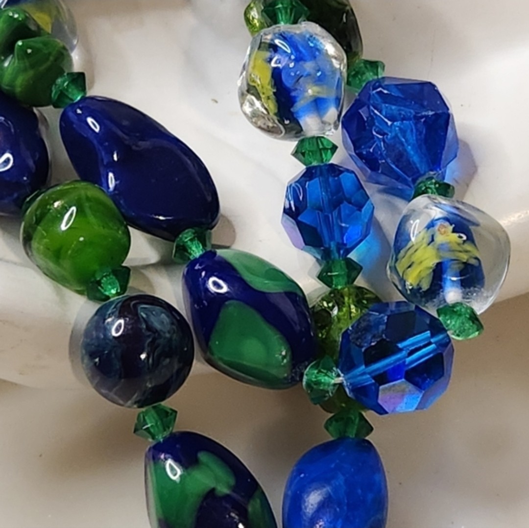 RARE Czech Bohemian Glass 2 Stran Rhomus & Mushroom Glass, End of Day Swirl 34″