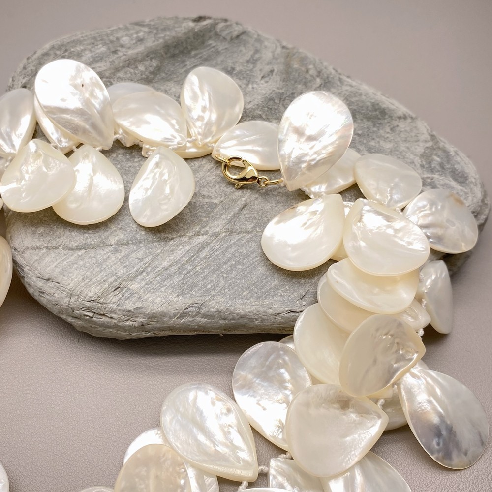 Real White Sea Shell Statement Necklace Fashion Jewelry For Party Wholesale