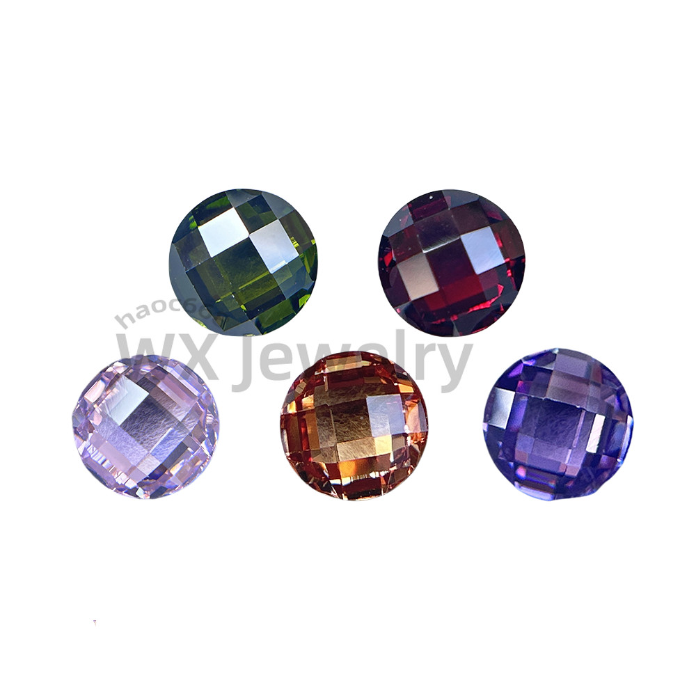 Multicolored 3mm-12mm Loose Cubic Zirconia stone Double Turtle for DIY Jewellery