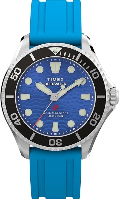 Timex Unisex Deepwater Meridian 200 38mm Watch [Blue] [TW2Y40400VQ]