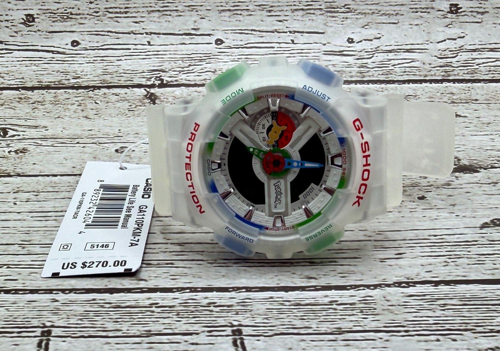 IN HAND & SHIPS NOW – CASIO G-SHOCK Pokemon GA110PKM-7A 30th Anniversary Limited