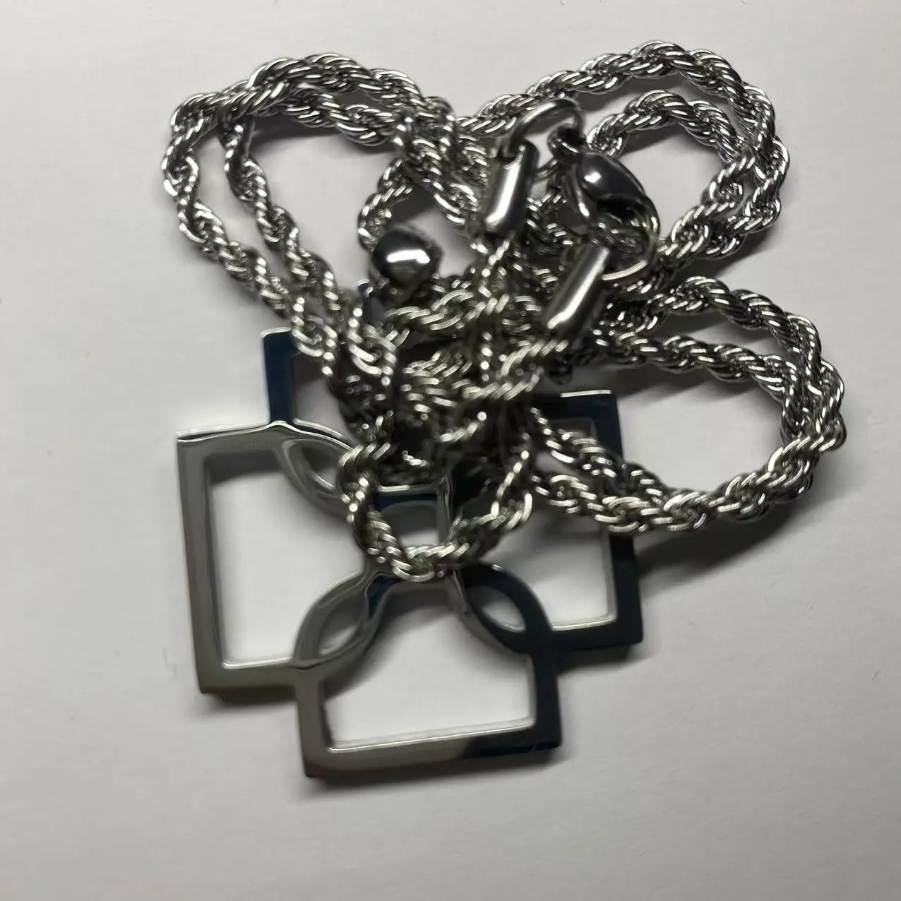 Fashion Boutique Stainless Steel Necklace Hip Hop Style Male and Female Couple N