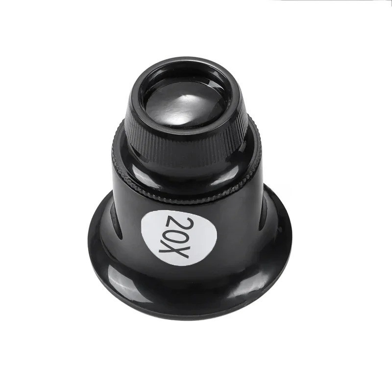 Pocket Magnifying Jewelry Eye Glass Magnifier Jewelers Loop Loupe 5X 10X 15X 20X