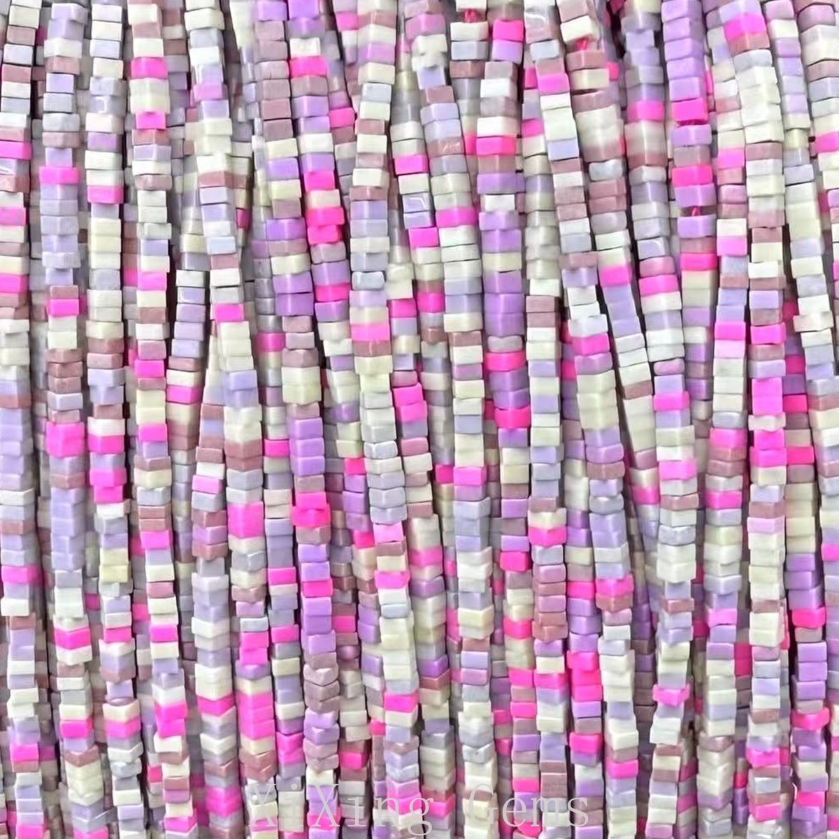 1x2mm Synthetic Colourful Turquoise Flat Square Spacer Beads for Jewelry Making