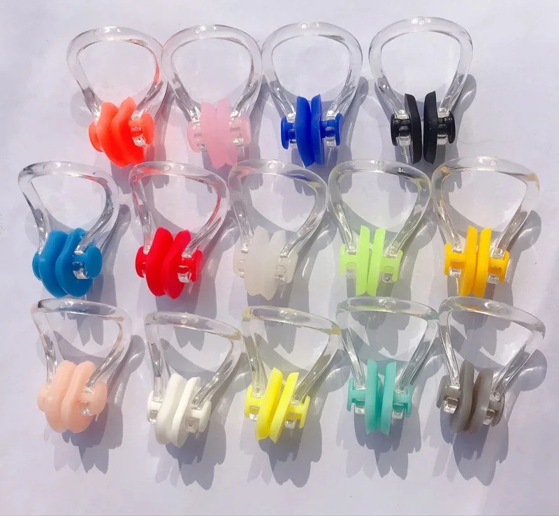 10PCS Reusable Silicone Swimming Nose Clips Soft Swim Nose Clip for Adults
