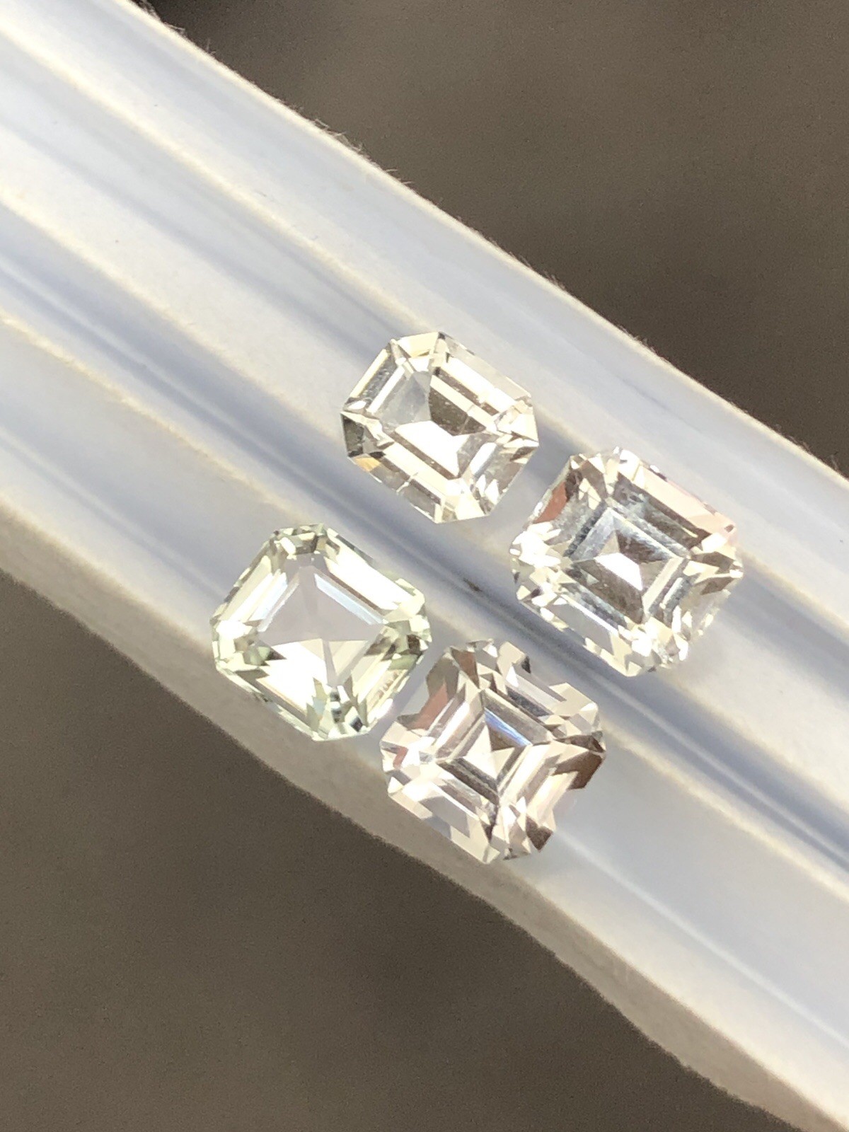 2.9 Ct Colorless Faceted Tourmaline Lot From Afghanistan