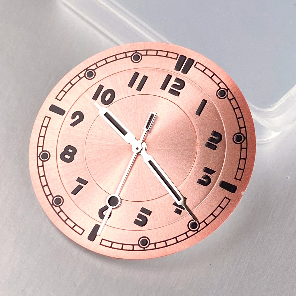Black Blue 33.5mm Watch Dial Hand Set Luminous Fit NH35 NH36 ETA 2824 PT500 Movt