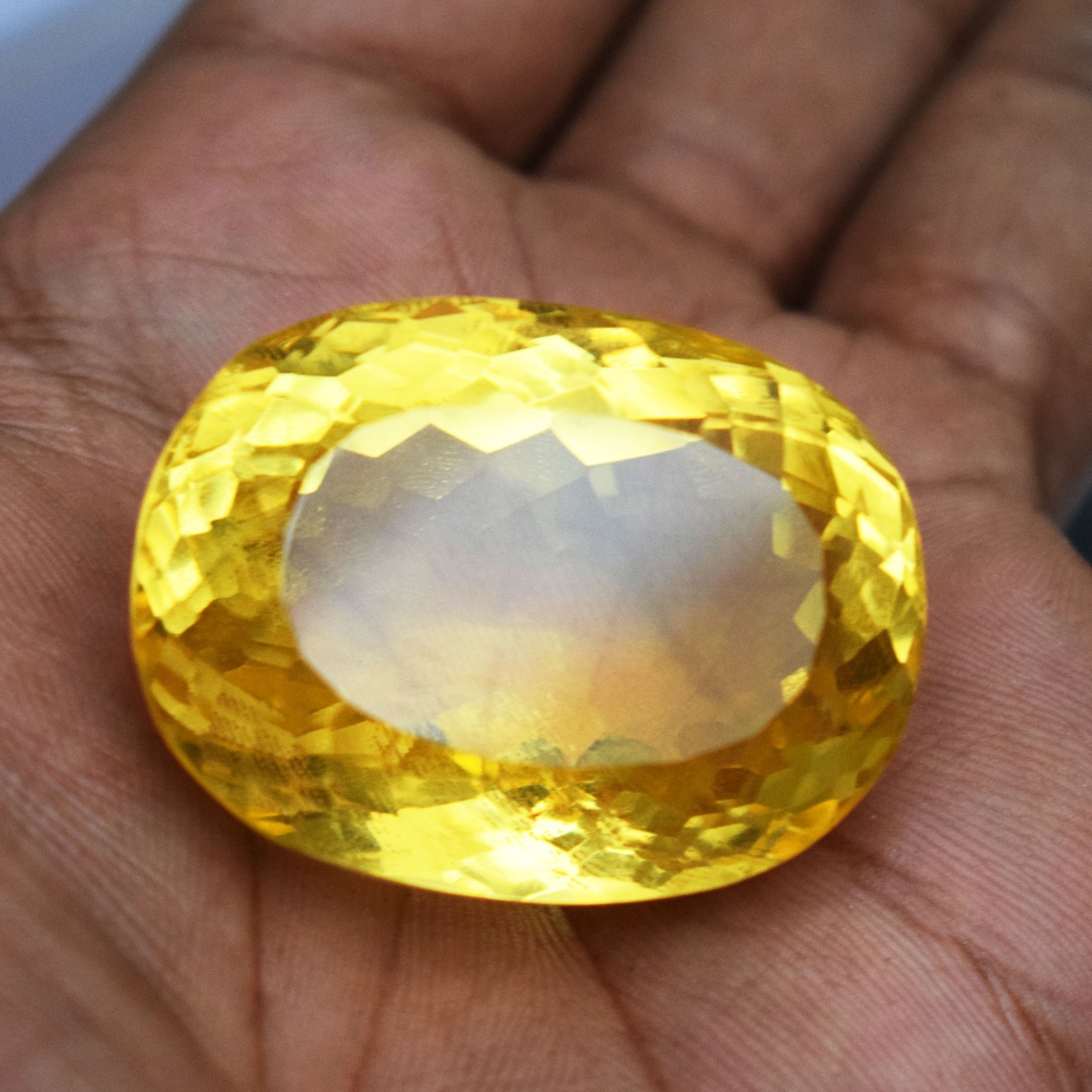 202.30 CT Flawless Yellow Sphene Oval Cut Stunning Certified Loose Gemstone