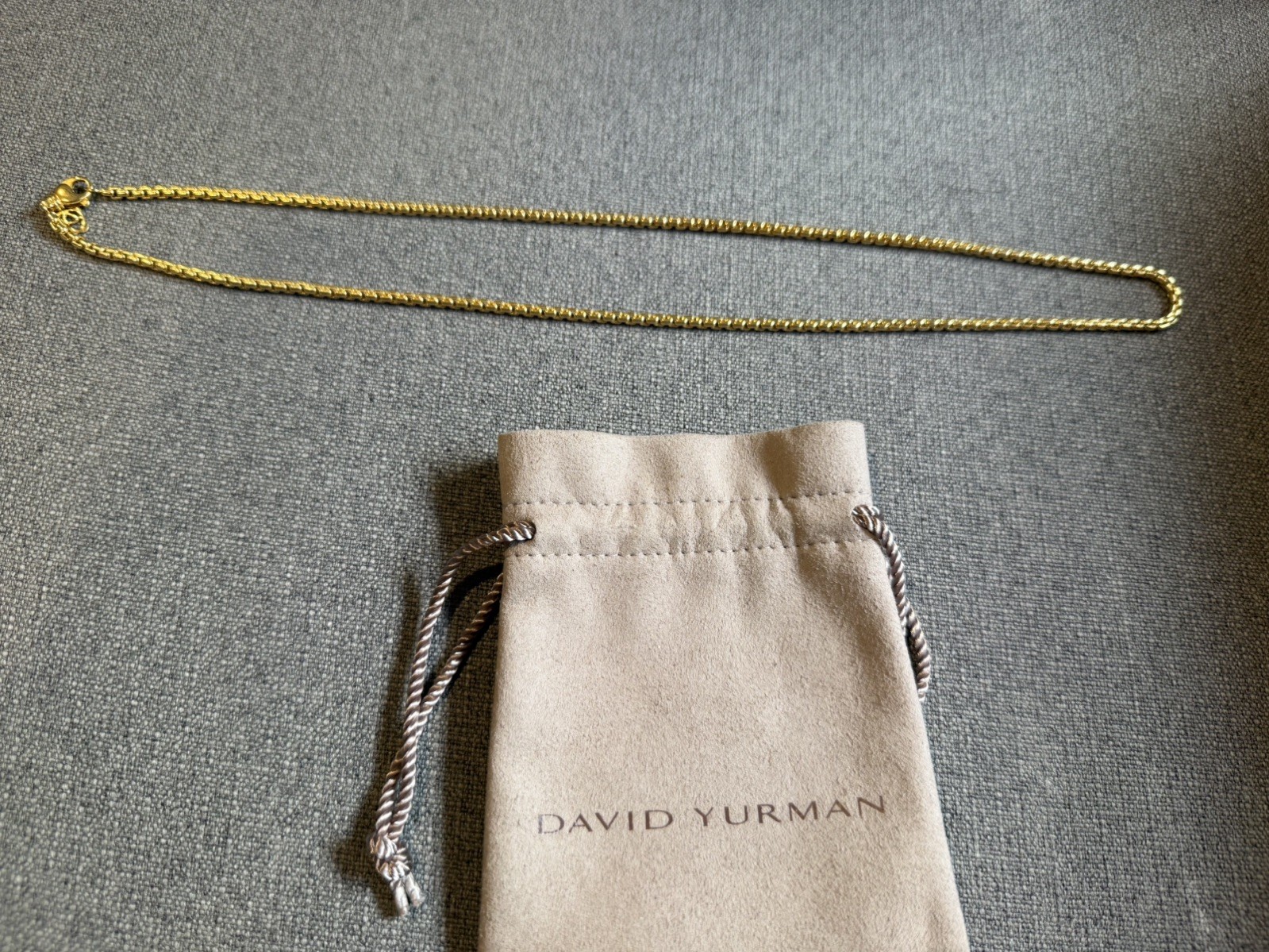 David Yurman 18k (750) 2.7mm 22in, 29 Grams Yellow Gold