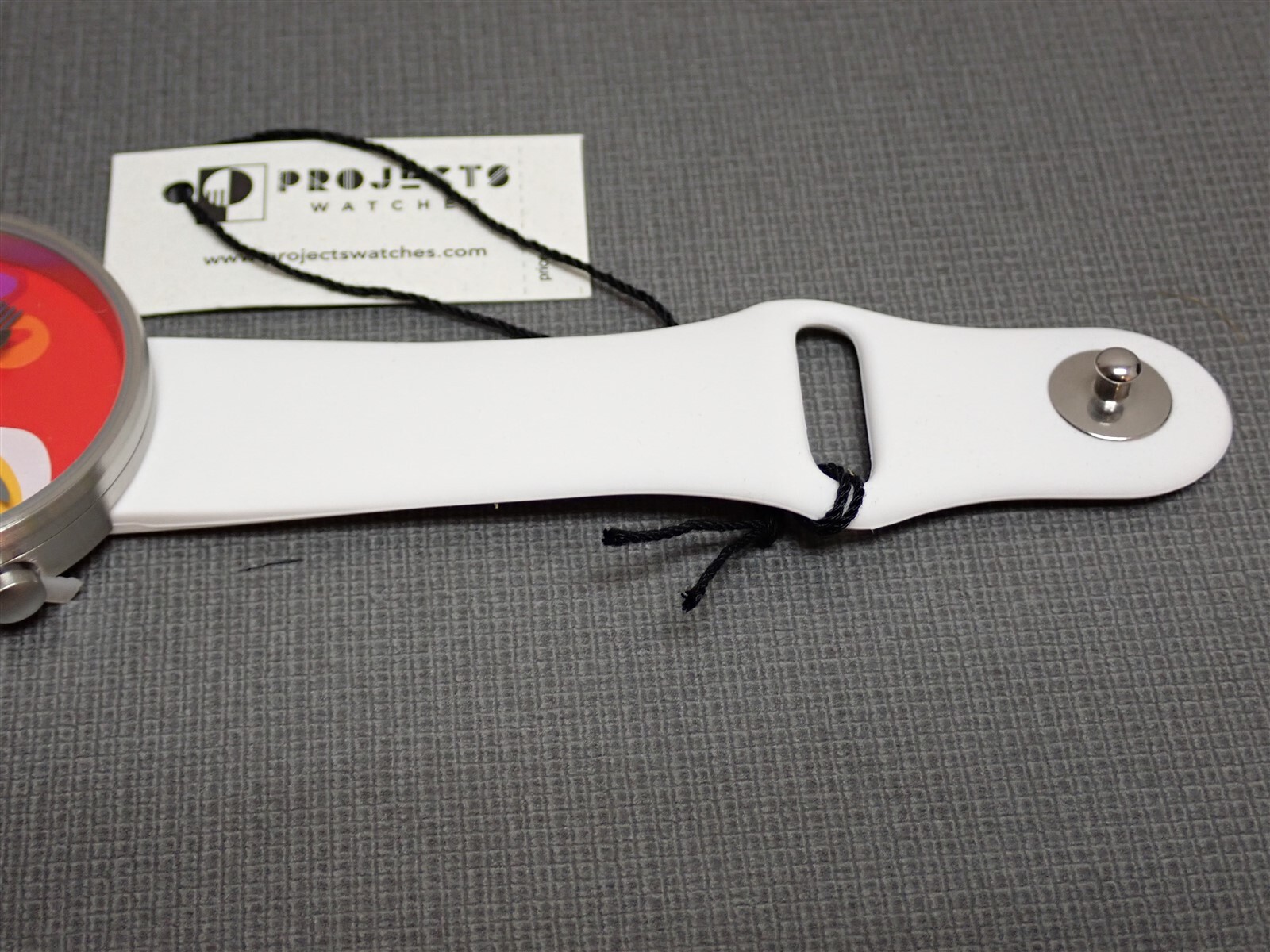 NEW Projects Watches PJT-7590 Breakfast 40mm White Silicone Band Watch