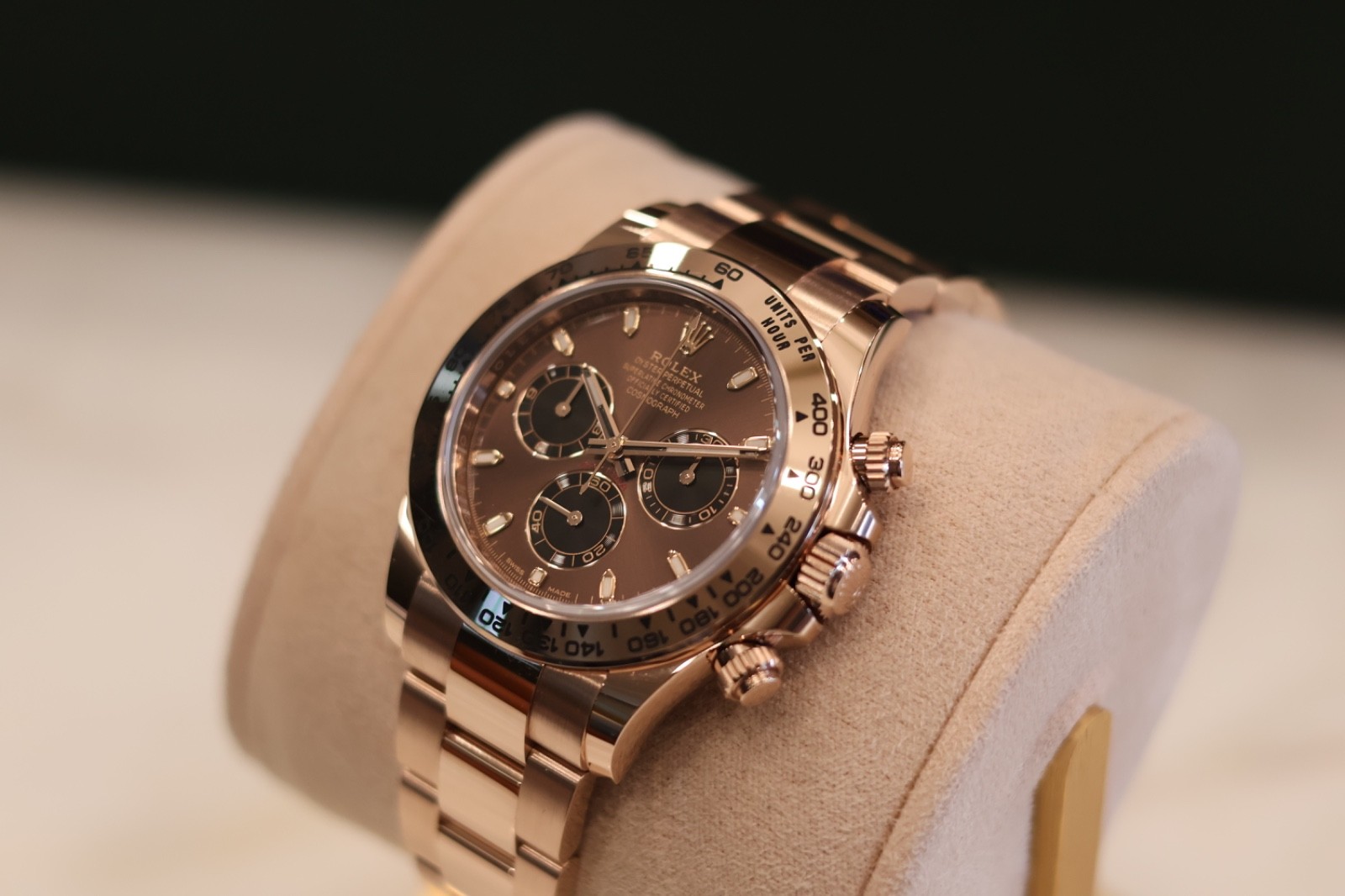 Rolex Cosmograph Daytona Rose Gold Chocolate Mint Condition full set 116505