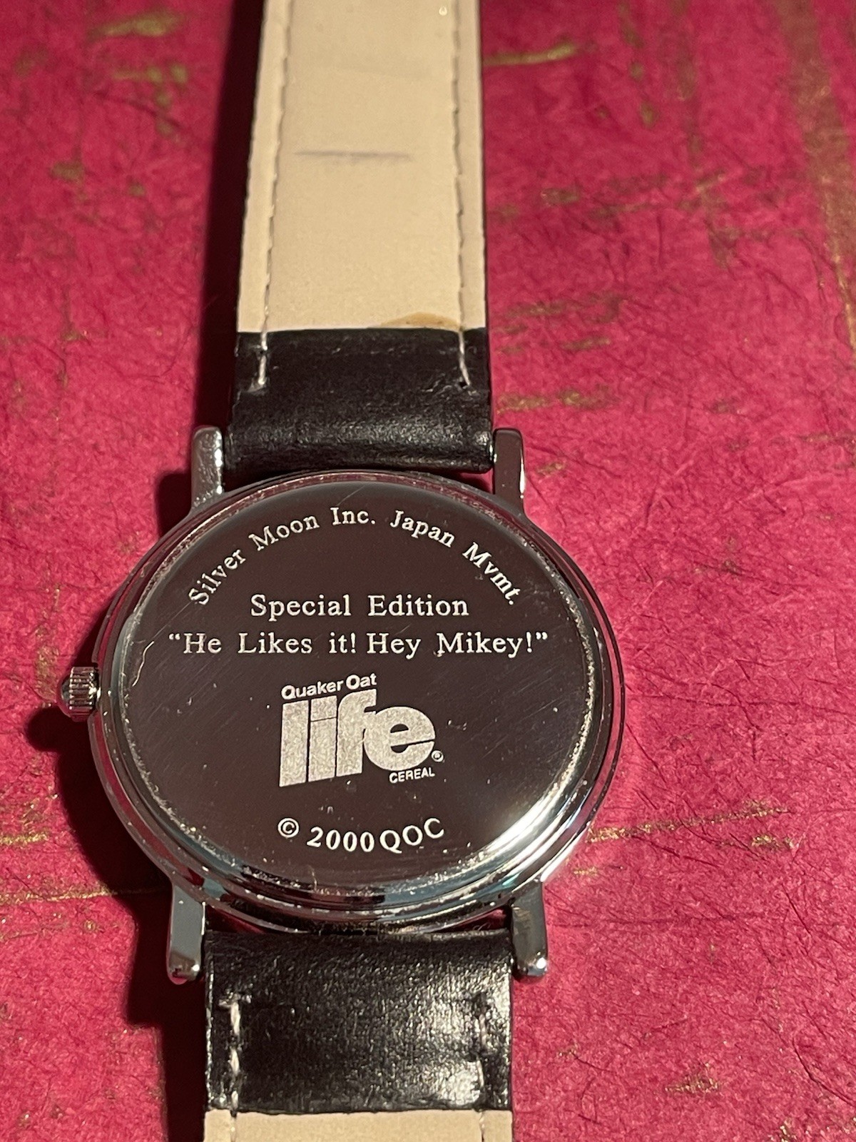 Quaker Oats Life Hey Mikey Special Edition Quartz Watch Leather Band 2000