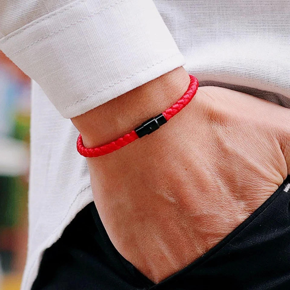 Braided Rope Bracelet Good Luck Fortune Couple Bracelet Cuff Bangle For Man Wome