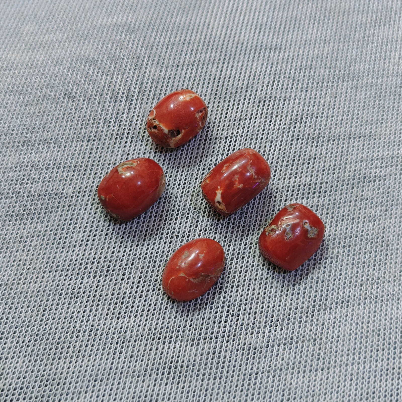 Natural Japanese Pink Coral Oxblood Oval Cabochon Loose Gemstone Jewelry Making