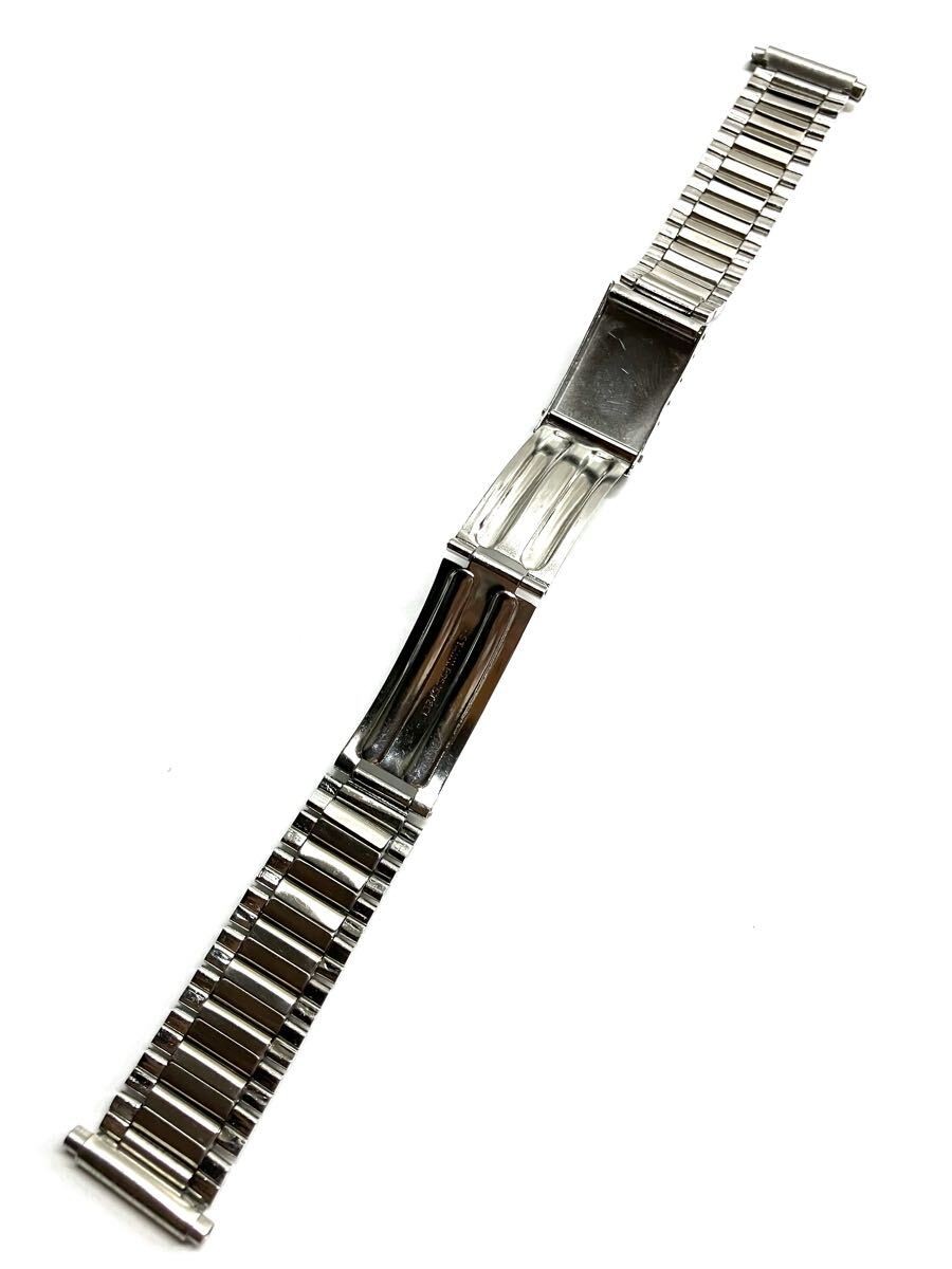 Stainless steel strap for wristwatches vintage item 16.5 21mm approximately 15cm