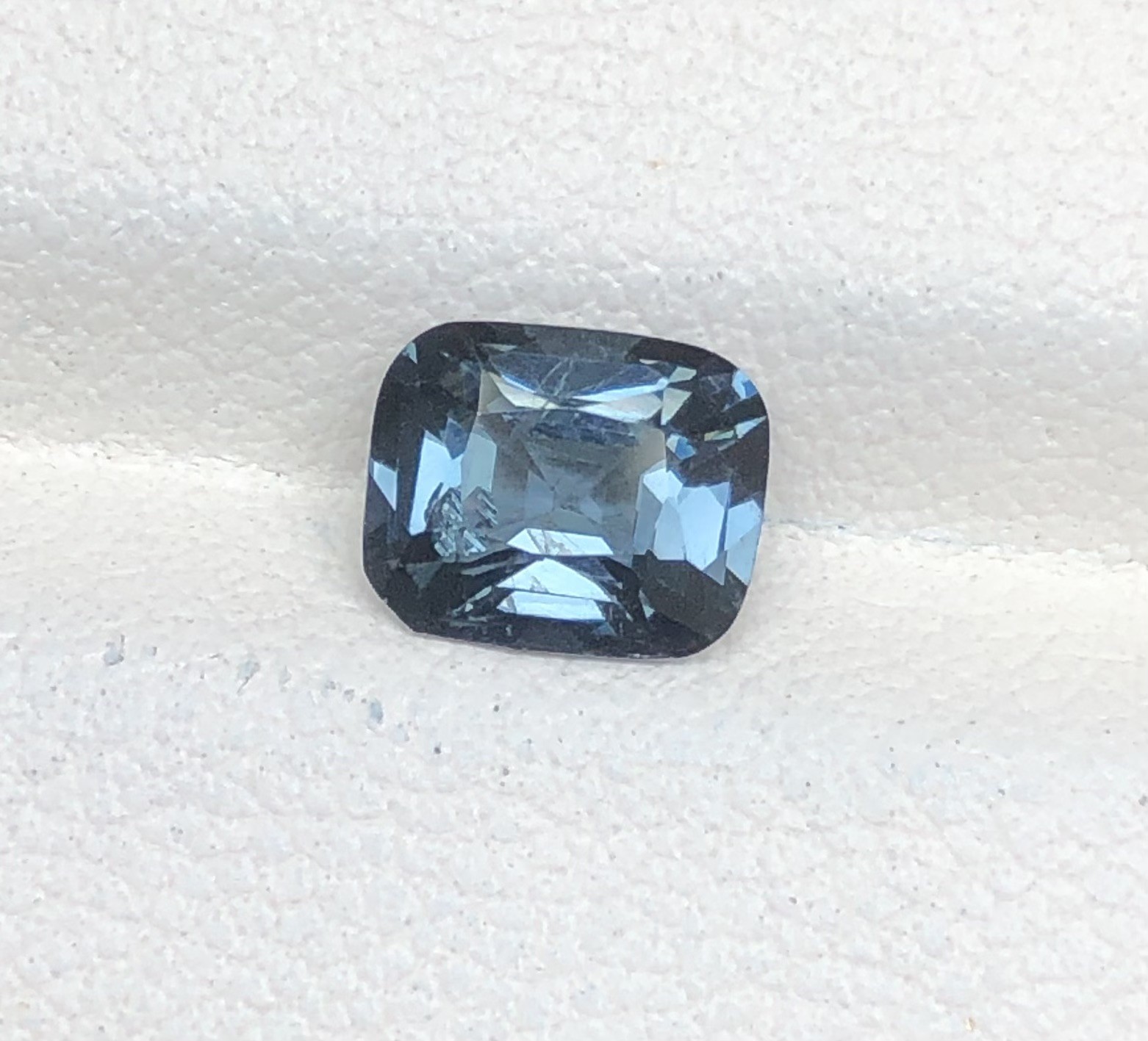 Charcoal Blue Grey Spinel 1.26 Ct loose gemstones