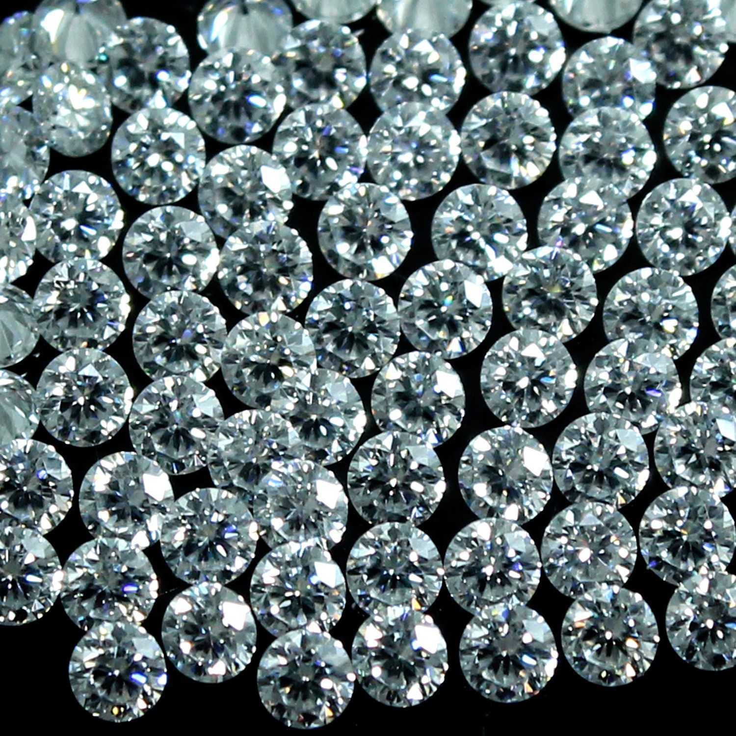 0.80 MM Round Certified 2.9 Ct Natural D Color VVS1 Brilliant Diamond 1000 Pcs