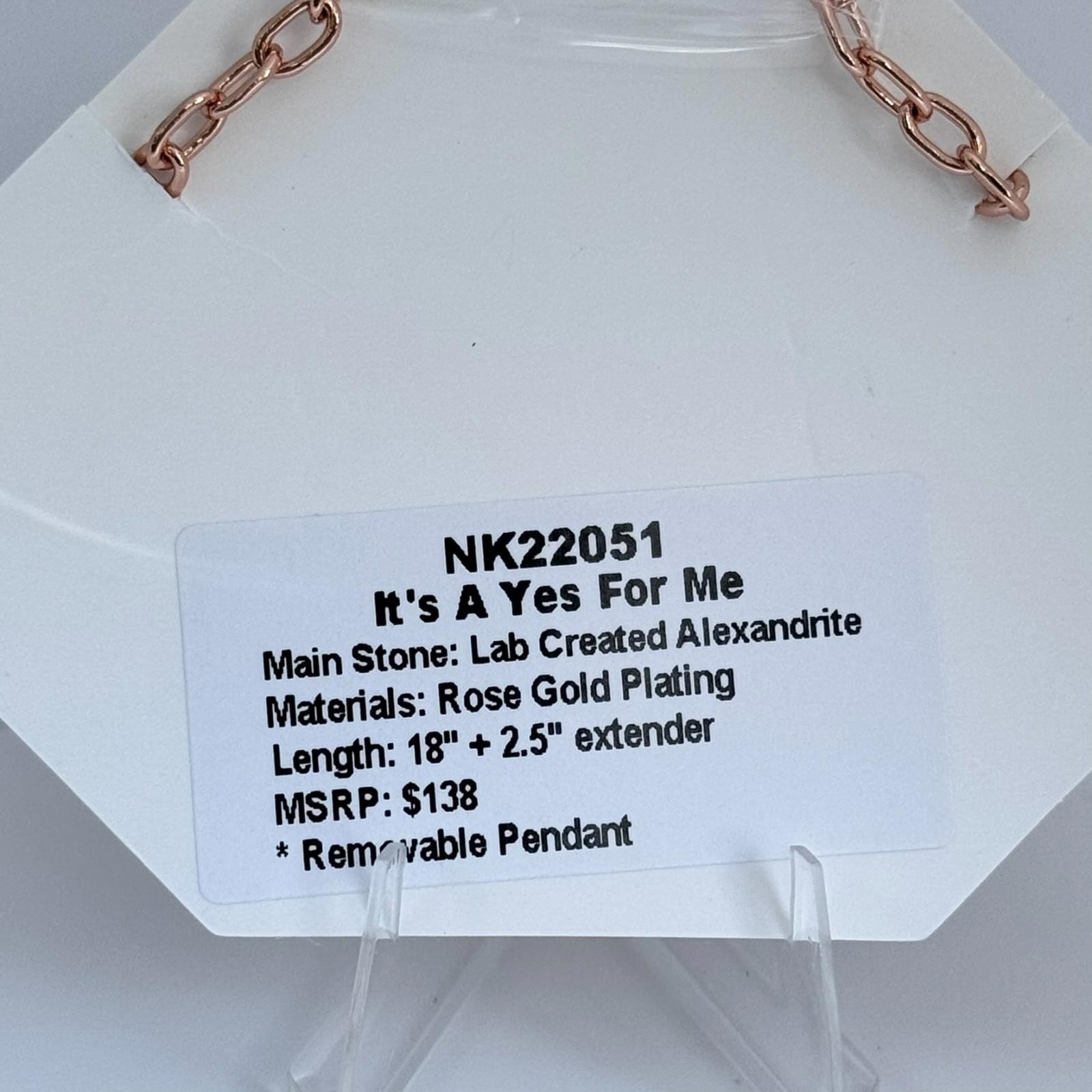 Bomb Party June NK22051 “It’s A Yes For Me” Alexandrite on Rose Gold