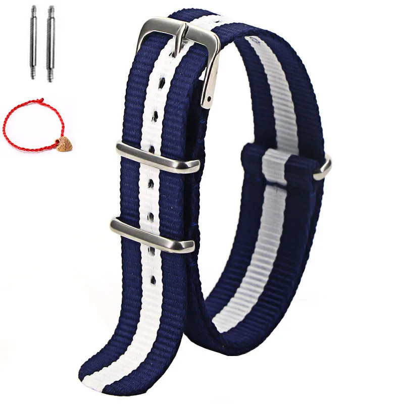 Nylon Watch Band 16mm 18mm 20mm 22mm Sport Strap US
