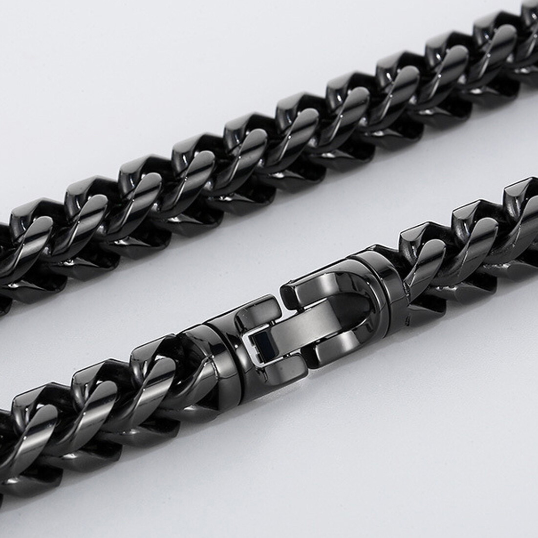 8mm/10mm Men Women 316L Stainless Steel Wheat Chain Necklace 5 Colors
