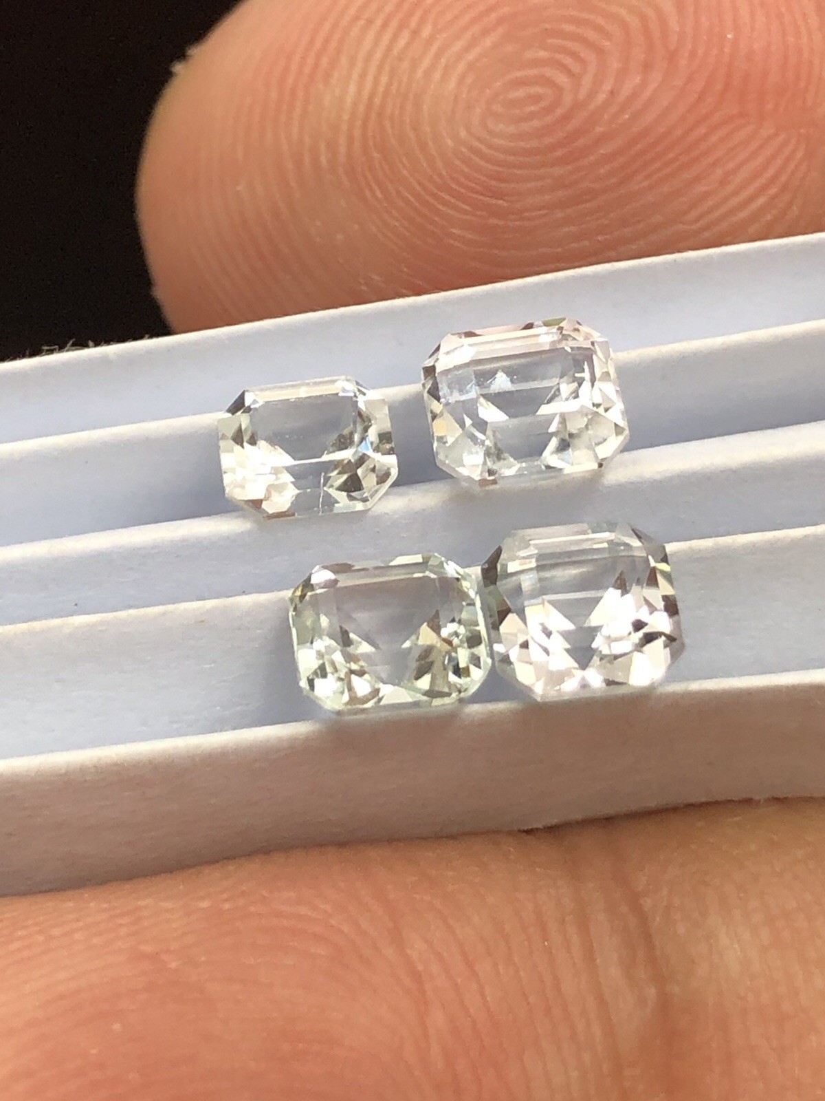 2.9 Ct Colorless Faceted Tourmaline Lot From Afghanistan