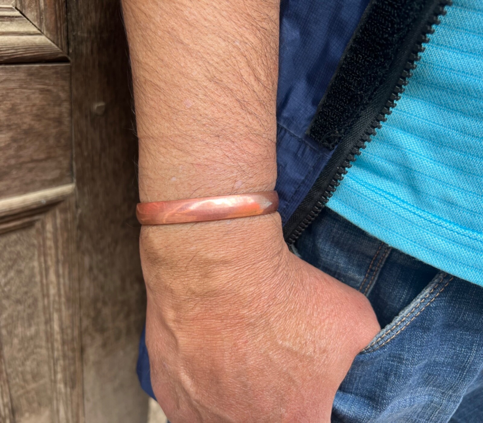 Pair of Pure Copper Bracelet. Handmade 100% Copper for Arthritis Pain Therapy.