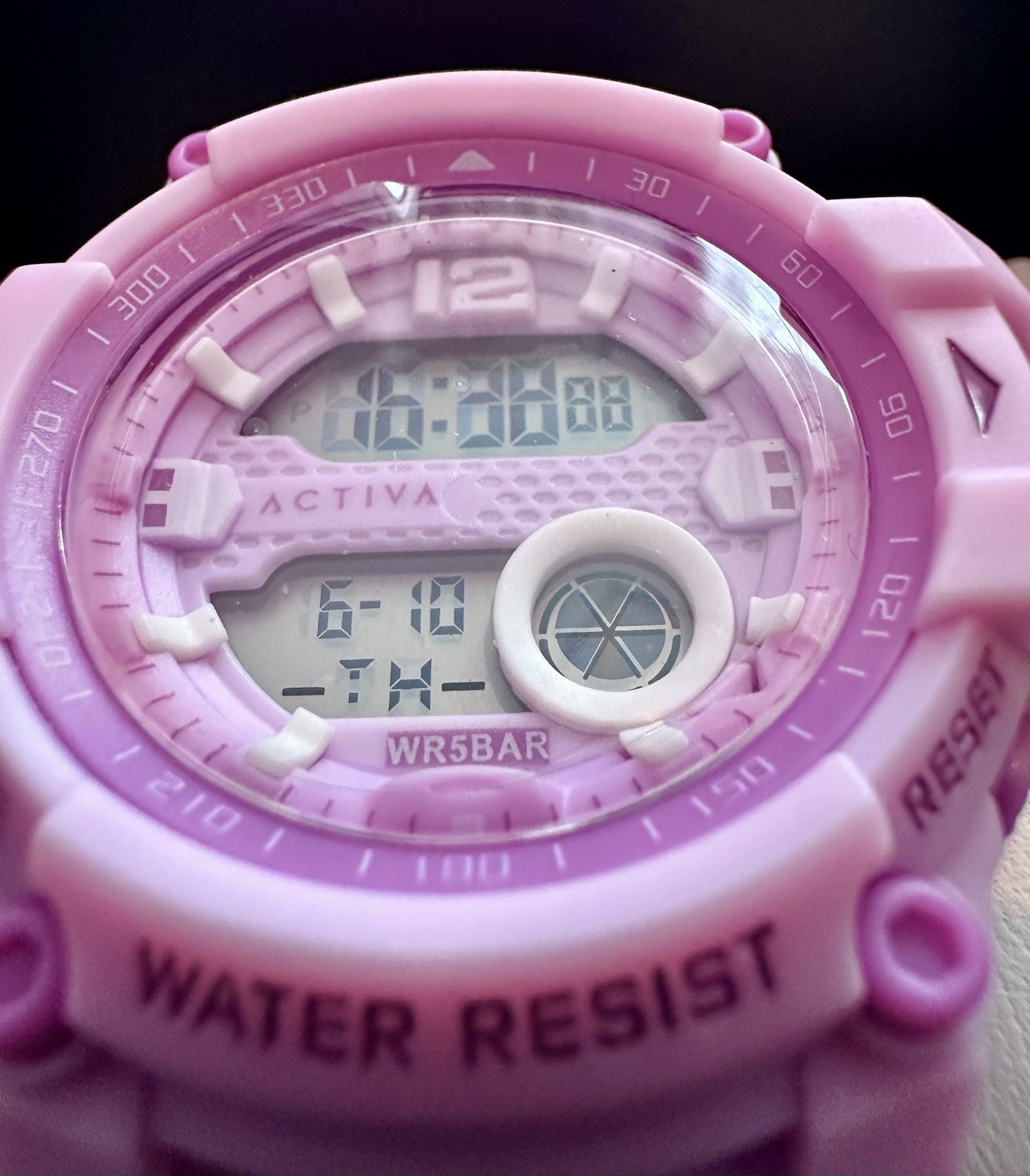 Activa X Invicta’s Lady’s Digital Sport Watch-46mm, Purple, 50M 🔥